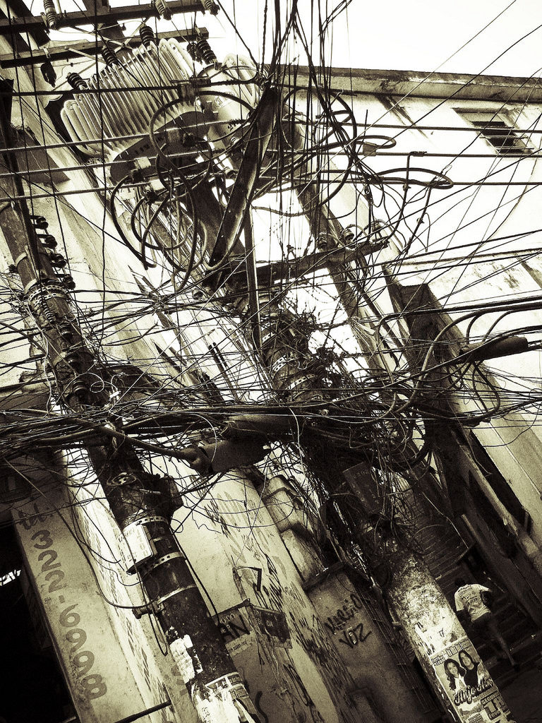 Favela wiring. Photo by anthony_goto.